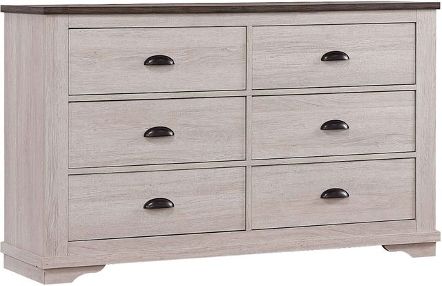 Crown Mark Coralee Chalk/Gray Dresser-0