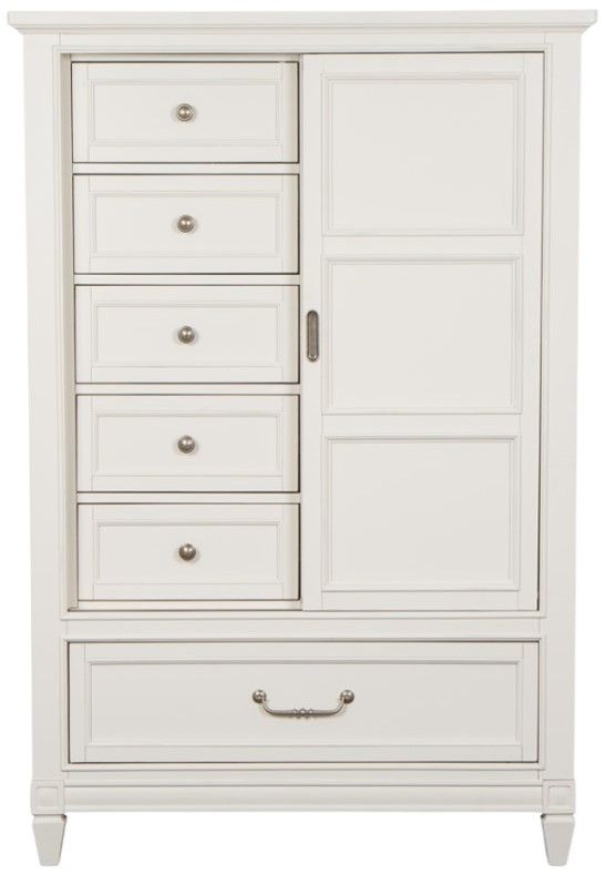 Magnussen Home® Willowbrook Egg Shell White Door Chest-2