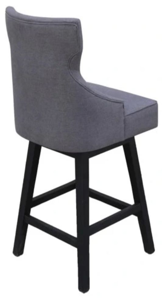 Nest Home Collections Lacey Barbury Stone/Medium Gray Swivel Counter Stool-3