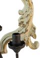 A & B Home Swithun Matte Black/Weathered Whitewash 4-Light Chandelier-2