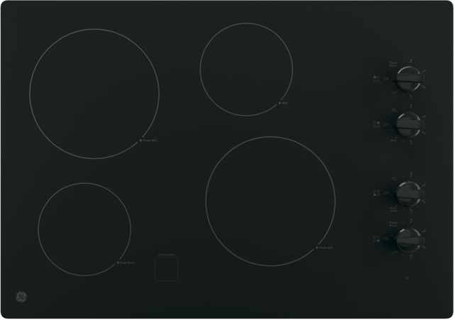 GE® 30" Black Electric Cooktop-0