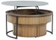 Signature Design by Ashley® Fridley 2-Piece Gray Nesting Table with Natural Drum Base-2