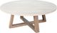 Sunny Designs™ Rowan Light Gray Round Coffee Table with Wheat Base-0