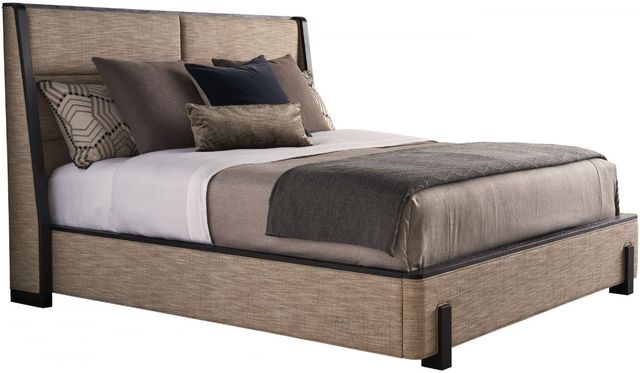 Lexington Home Zanzibar Barcelona Taupe/Tunis California King Upholstered Panel Bed-0
