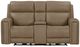 Liberty Furniture Camden Aline Toast Leather Power Reclining Loveseat with Console-4