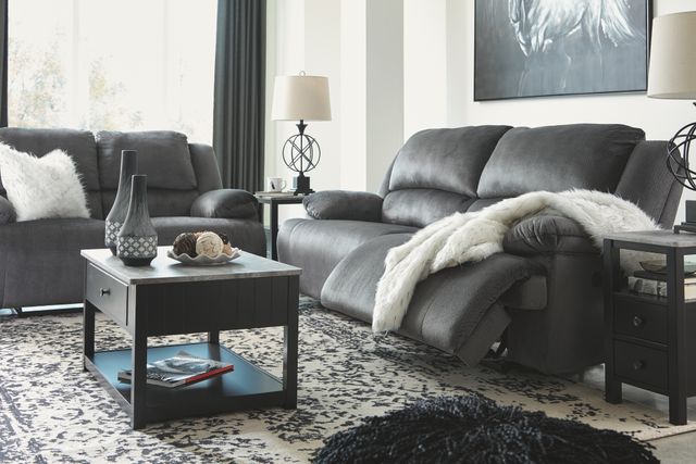 Signature Design by Ashley® Clonmel Charcoal Two Seat Reclining Sofa-3