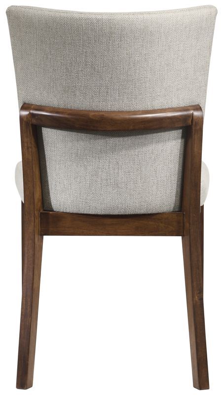Crown Mark Salerno Beige/Brown Upholstered Dining Side Chair-3