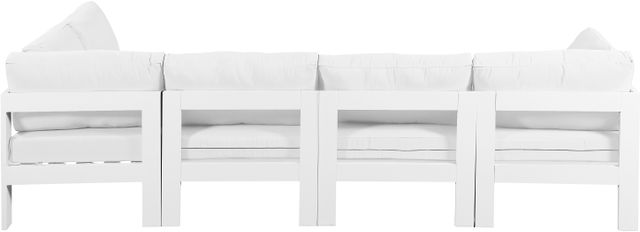 Meridian Furniture Nizuc 5-Piece White Outdoor Patio Modular Sectional Set-1