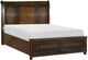 Homelegance® Cumberland Brown Cherry California King Storage Sleigh Platform Bed-0