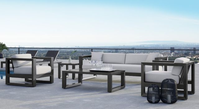 Sunset West Redondo Slate Metal Outdoor Coffee Table-2