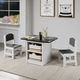 Donco Kids Art & Play 3-Piece Black/White Kids Table Set-2