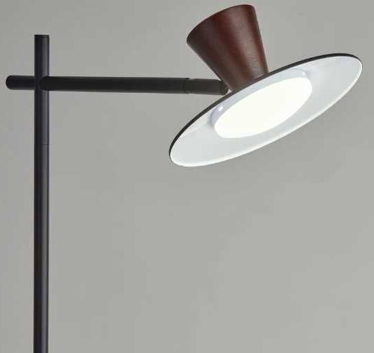Adesso® Elmore Black LED Floor Lamp-3