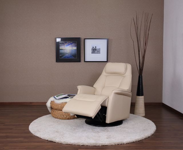 Fjords® Relax Stockholm Latte Large Dual Motion Swivel Recliner-3