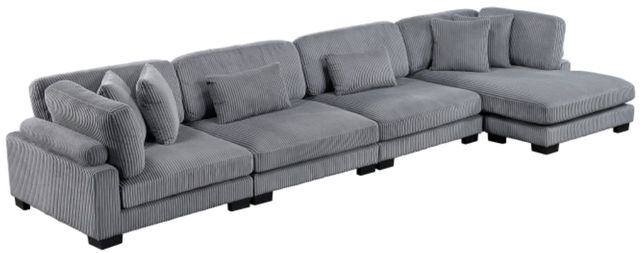 Homelegance® Traverse 4-Piece Gray Modular Sectional with Reversible Chaise-0