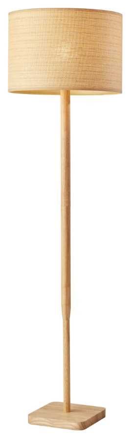 Adesso® Ellis Natural Floor Lamp-0