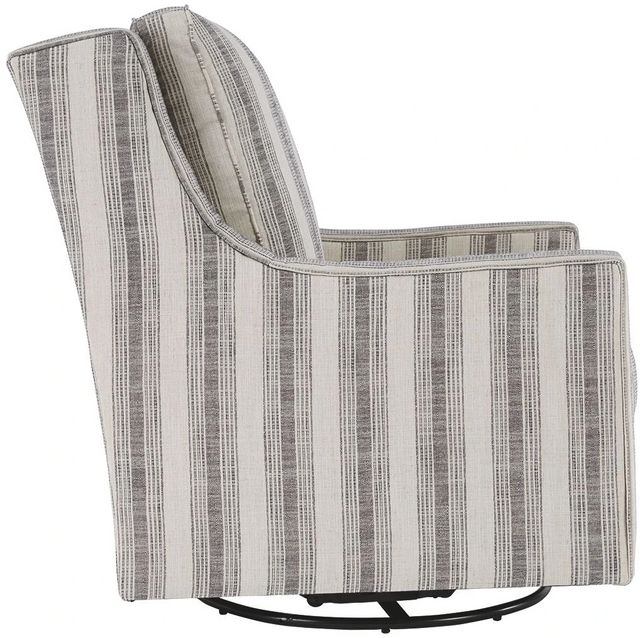 Signature Design by Ashley® Kambria Black/Ivory Swivel Glider Accent Chair-1