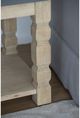 A & B Home Gray Side Table with Taupe Base -4