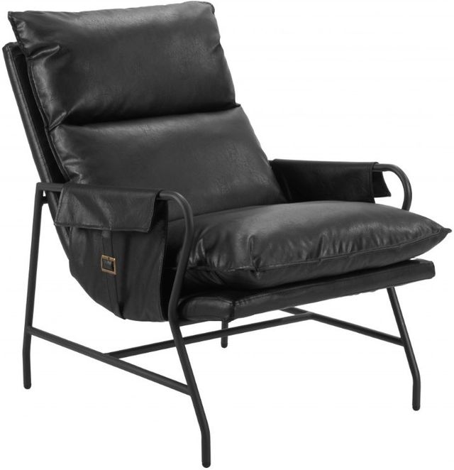 Zuo® Modern Halaus Black Accent Chair-0