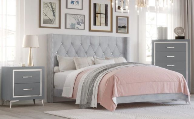 New Classic® Home Furnishings Huxley Gray Nightstand-1