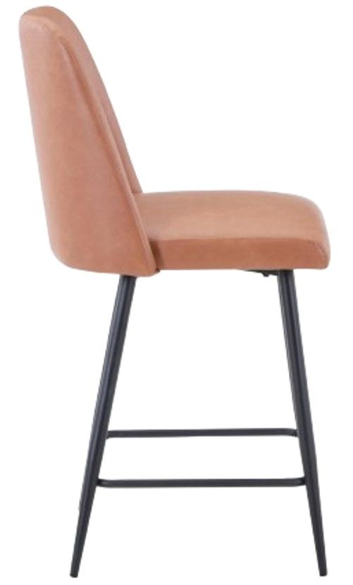 Jofran Inc. Maddox Light Brown Upholstered Counter Stool-2