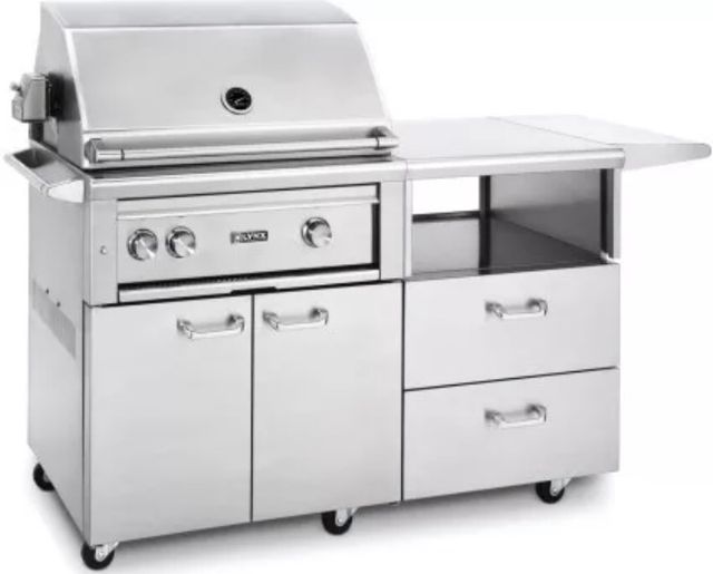 Lynx 30" Stainless Steel Grill with Rotisserie Mobile Cart-0