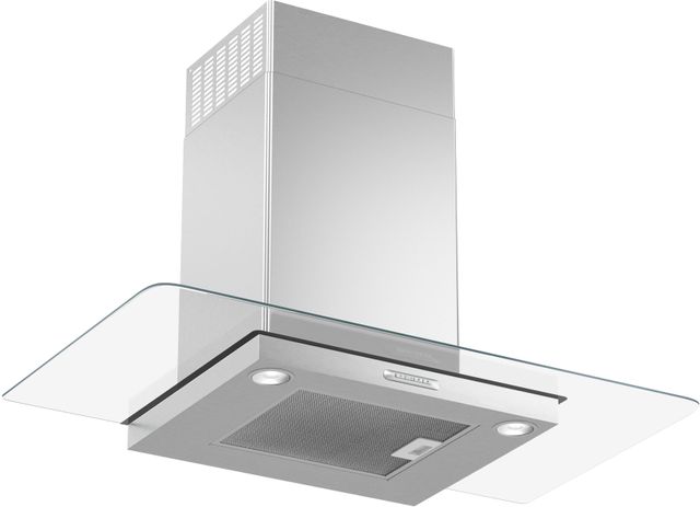 Whirlpool® 36" Stainless Steel Flat Glass Wall Mount Range Hood-6