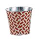 A & B Home Abington 3-Piece Red/White Tin Set-4