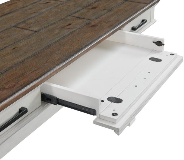 Intercon Drake French Oak/Rustic Gray Writing Desk-3