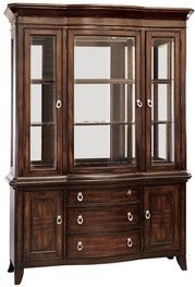 Mazin Furniture Keegan Cherry Buffet & Hutch-1