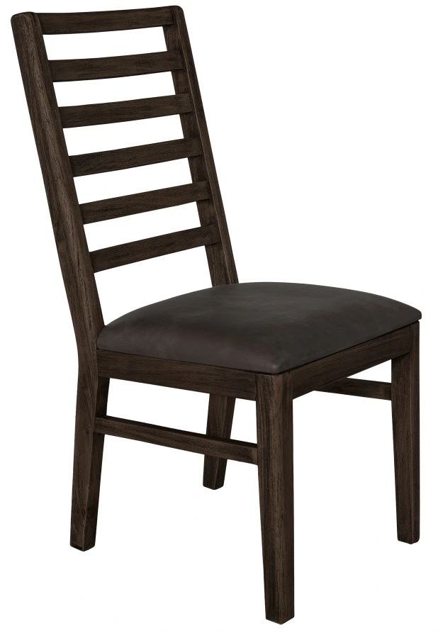 International Furniture Direct Balam Stained Dark Dining Side Chair-0