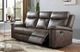 New Classic® Home Furnishings Quade Mocha Dual Manual Reclining Sofa-1