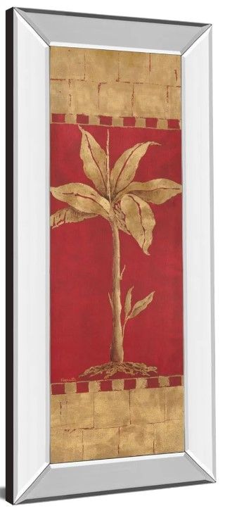 Classy Art Palm Pizzazz l by Angela Ferrante Mirror Framed Wall Art-1