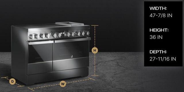 JennAir® Noir 48" Stainless Steel Pro Style Induction Range -4