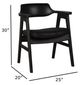 Nest Home Collections Wagner Black/Vintage Black Arm Chair-2