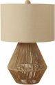 Monarch Specialties Inc. 22"H Brown Rope Table Lamp-0