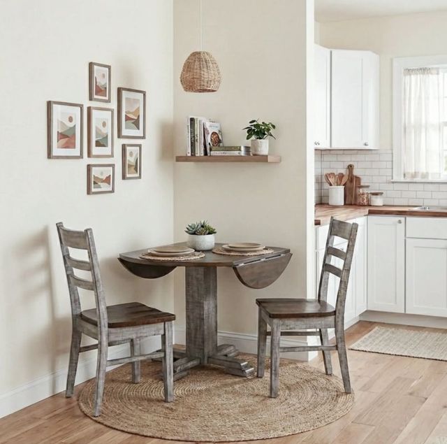 Sunny Designs™ Homestead Hills Alpine Gray/Tobacco Leaf Ladderback Side Chair-1