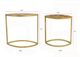 A & B Home Gold Iron Leaf Nesting Tables-2