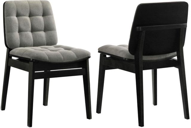 Coaster® Redbridge 2-Piece Black/Gray Dining Side Chair Set-0
