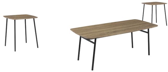 Monarch Specialties Inc. 3-Piece Dark Taupe Metal Table Set-0