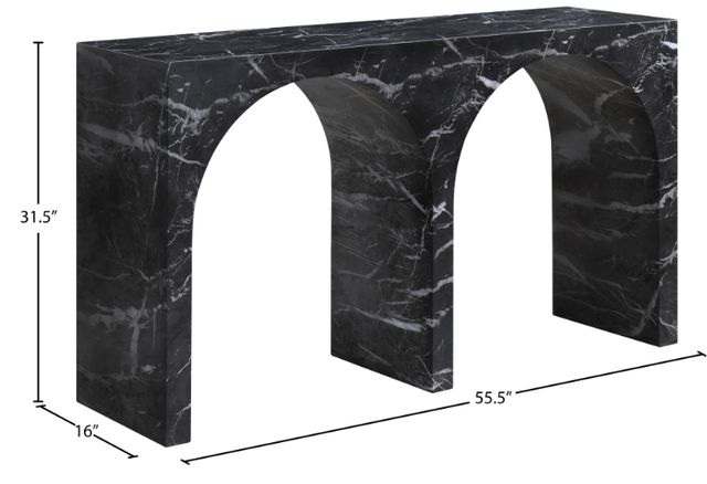 Meridian Furniture Faenza Black Console Table-4
