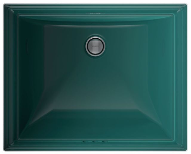 Kohler Memoirs® Teal 20" Rectangular Undermount Bathroom Sink-1