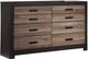 Signature Design by Ashley® Harlinton 4-Piece Charcoal/Warm Gray Queen Panel Bed Set-2