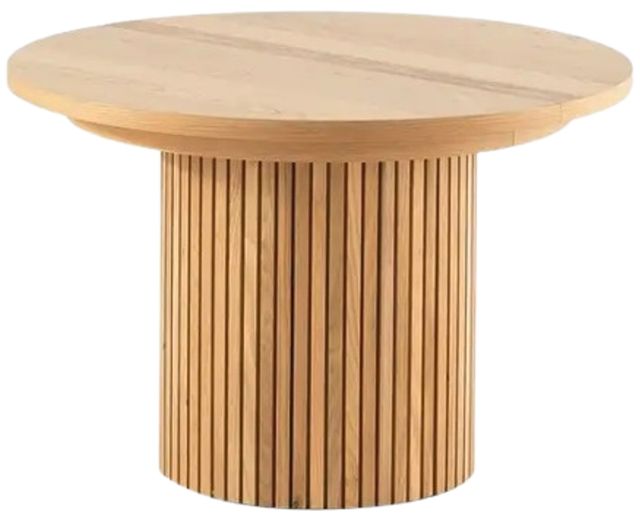 Transformer Table Transformer Scandinavian Oak Round Extendable Dining Table-0