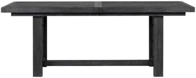 Magnussen Home® Plum Creek Ravenwood Black Trestle Dining Table-1