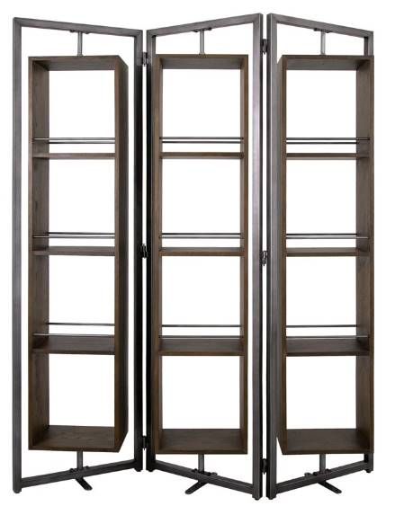 YHD Ammira Dark Brown Large Screen Shelf-1