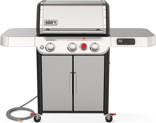 Weber® Genesis 62" Stainless Steel NG Smart Freestanding Grill-0