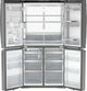 GE Profile™ 36 in. 28.3 Cu. Ft. Fingerprint Resistant Stainless Steel Quad French Door Refrigerator with Dual Dispense AutoFill Pitcher-1