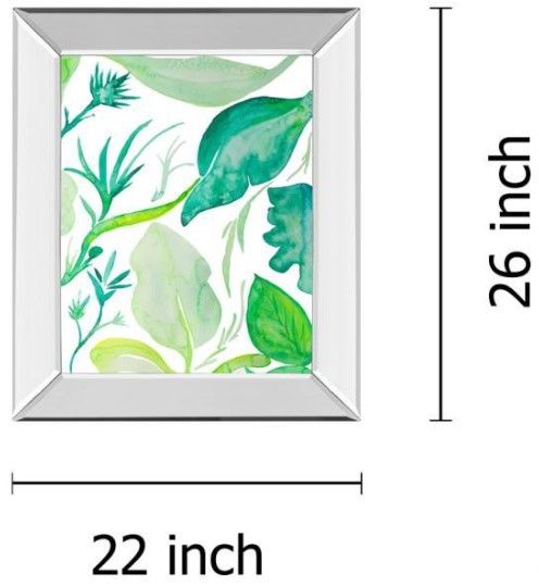 Classy Living Kat Papa Green Water Leaves Il Wall Art-2