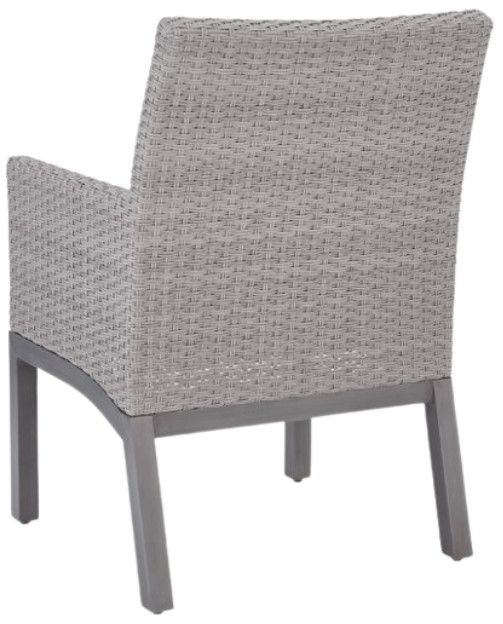 Signature Design by Ashley® Dillon Beach 2-Piece Gray Aluminum/Wicker Outdoor Arm Chair-4