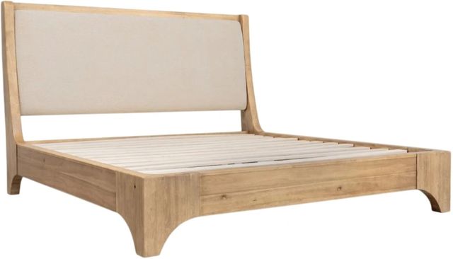 Modus Furniture Brentwood Brioche Queen Upholstered Panel Bed-2